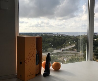 Новая квартира с видом на море,фонтан и парк.